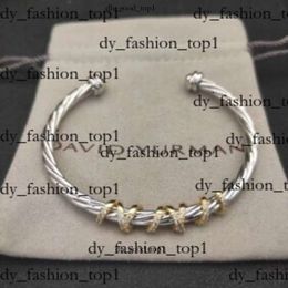 David Yurma Bracelet DY Bracelet Designer Cable Bracelet Fashion Jewelry for Women Men Gold Silver Pearl Head Cross Bangle Bracelet Dy Jewelry Man Christmas Gift 624