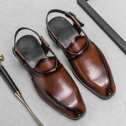 Sandals Men Minimalist Slingback Dress Shoes Business Office