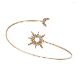 Charm Bracelets Sun Moon Bracelet Arm Accessory Trendy Jewelry Decorative Bangle Geometric Hand Ornament