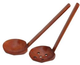 Japanese style wooden soup ladle ramen spoons portable pot colander safe health tableware home dinnerware for restaurant el3425466