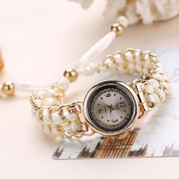 Wristwatches Fashionable Simple Style Quartz Wristwatch Women Knitting Rope Chain Winding Analogue Movement Wrist Watch