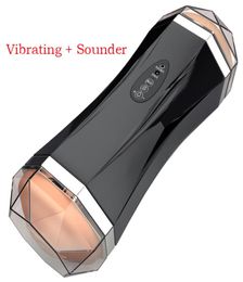 Hand Male Masturbator Electric Sex Vibrator With Realistic Vagina Oral Masturbation Cup Adult Sex Toys for Men3598391