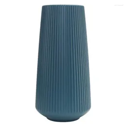 Vases Durable Large Minimalist Plastic Vase Flower Arrangement Container Decoration Imitation Glaze