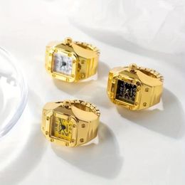 Wristwatches 1PC Finger Watch Men's And Women's Quartz Mini Niche Can Time True Ring Trend