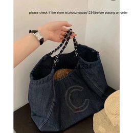 CF Bag Luxury Handbag chaneI Designer Shopping Beach Bag Fashion Denim Bag Leather Super Soft Lowkey Luxury Large Capacity Handbag Portable CC bag