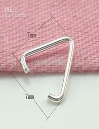 100pcslot 925 Sterling Silver Pinch Clip Clasp Hooks Findings Components For Pendant DIY Craft Jewelry 06x7x7mm WP0602033316