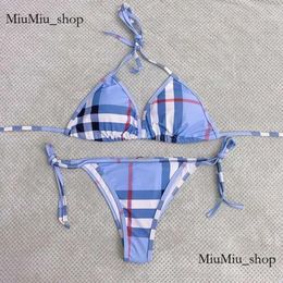 Kids Bathing Suits Summer Swimsuit Stripe Thread Head Cheque Pattern Girl Set Fashion Comfortable Clothes Bikinis Childreniftp 710