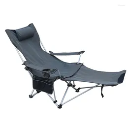 Camp Furniture Relaxing Chair Sun Lounger Ergonomic Travel Folding Bed Foldable Camping Beach Long Ultralight