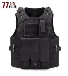 77City Killer Combat Unloading Hunting Molle Vest Soldier Tactical Vest Army Cs Jungle Camouflage Carrier Shooting6738732