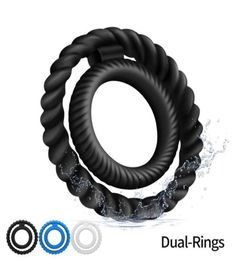 Cockrings Delay Ejaculation Cocks Ring Male Penis Erection Stretcher Extender Erotic Rings Sex Toys For Men Adult Product6226068