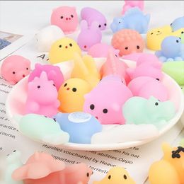 Cartoon Anima Mochi Squishy Kawaii Mini Cute Soft Cat Anti Stress Reliever Sensory Squeeze Toy Fidget Toys for Kids Adults Antistress Ball Party Favors 020