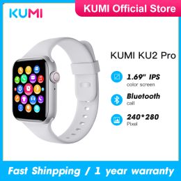 Devices Global Version KUMI KU2 Pro Smart Watch 1.69" inch Blue Call Sport smartwatchHeart Rate Tracker Blood Pressure Monitor IP67