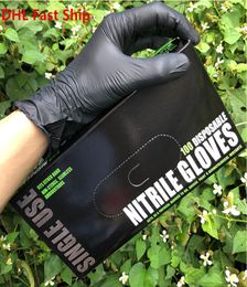 Cleaning Household Garden Gloves Food Grade Durable Nitrile Kitchen Gloves 100pcs Disposable Nitrile Rubber Protective Gloves Fast4333428