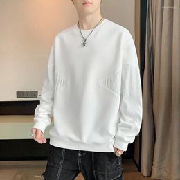 Men's Hoodies Autumn Hoodie Pullover Simple Fashion Splicing Korean Long Sleeved T-shirt Top