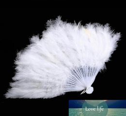 1 PCS Fancy Costumes Folding Dance Hand Fan Chinese Showgirl Feather Fans For Women Wedding Party Supplies5242978