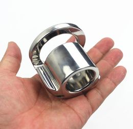 6 Sizes Stainless Steel Cockrings Ventilation Penis Casing Sleeves Tube Testicle Lock Ring Pendant Scrotum Ball Stretcher Devices Sex Toys for Men BB2-2-1433477595