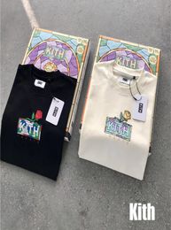 QualityFlowers Box Kith Tshirt Men WomenT Shirt Heavy Fabric Summer Style Tops Tee Short Sleeve shirts K782094912