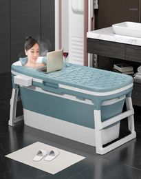 Portable 138m Large Bathtub Adult Folding Tub Massage Adult Bath Barrel Steaming Dualuse Baby Tub Home Spa Home Sauna17492060