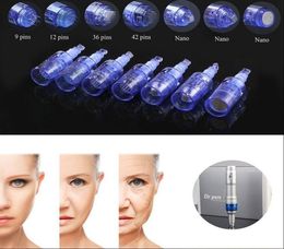 13579123642 Nano pin Micro needle Skin Care Rechargeable Electric Dermapen Dr Pen A6 needles cartridge4085054