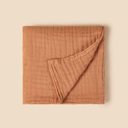 Blankets Baby Bath Towel Cover Blanket Muslin Pure Cotton Bubble Gauze