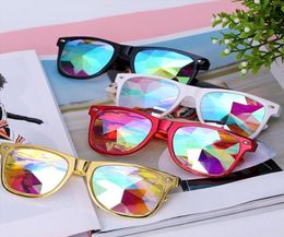 Kaleidoscope Glasses Rave Festival Party Edm Sunglasses Diffracted Lens Lunette De Soleil Femme Lentes6770781