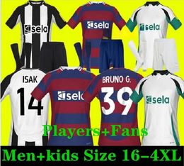 BRUNO G. Soccer Jerseys 2023 2024 WILSON NeW CasTLeS MAXIMIN NewcastS ISAK UnITeDS Football Shirt Home Away Third Set Fan Player Version Men Kids Kit