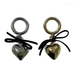 Keychains Bow Phone Lanyard Bowknot Heart Pendant Wrist Strap Detachable Charm Keyring Portable Accessory For Women 40GB