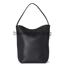 The Row TR Tote Leather Commuter large capacity Bag Premium layer cowhide bucket bag shoulder tote for women