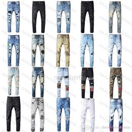 Men's Jeans 2022 Designer Jeans Clothing Pants Men Women t Shirts Panther Print Army Green Destroyed Mens Slim Denim Straight Biker Skinny Jean Mend5w9