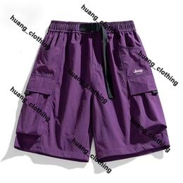 Men's Designer Pants Jeep Shorts Cargo Pockets Work Cargo Pants Womens Summer Sweatpants Multi-function Thigh Pants Hellstart Short Casual Loose Stone Shorts 479