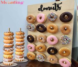 Donut Wall Wedding Decorations Candy Donut Bar Sweet Cart Table Decoration Wedding Party Decoration Baby Shower Donut Wall Y08271576270