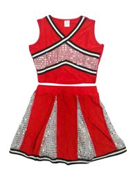 Cheerleading performance uniform womens sensational stage performance uniform campus game costume set 240425