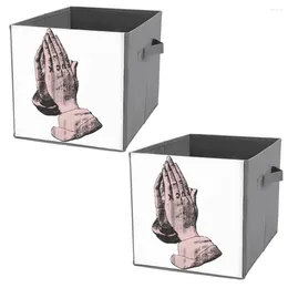 Storage Bags Thug Prayer Women's TEAXETHREE Bins Folding Box Dust Proof Staying Books And Great To The Touch Convenient Nove