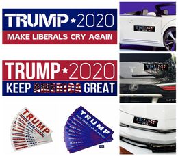 Trump Car Stickers 8 Styles 2265cm PVC DIY Keep America Great Styling Bumper Stickers 10pcsset OOA706714221245