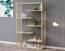 Living Room Furniture Modern and simple wrought iron floortoceiling bookshelf loft display stand screen office partition shelf d188252466