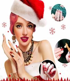 12 Sheet Christmas Collection Nail Arts Nail Sticker Waterproof Nail Decal Manicure Patch Makeup Tools8082156