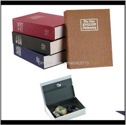 Boxes Bins Book Piggy Bank Creative English Dictionary Money With Lock Safe Deposit Home Mini Cash Jewellery Security Storage Box Mi9540984