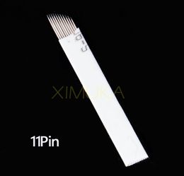 11 Pin Permanent Makeup needle blade Eyebrow bladeTattoo tool Microblading Needles For 3D Embroidery Manual Tattoo accessories 6700358