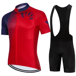 Racing Sets Cycling Clothing Short-sleeved Suit Men's Summer Road Mountain Bike Breathable Sweatshirt Pants