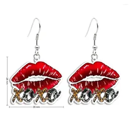 Dangle Earrings Valentine's Day Theme Hook Drop Earring Acrylic For Women Girl Gifts Charm