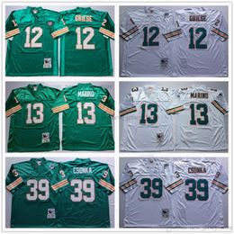 NCAA Vintage 75th Retro College Football Jerseys Stitched Green White Jersey 002 223o