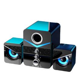 Portable Speakers Home Theatre System PC Bass Intelligent Bass Speaker Bluetooth Compatible Speaker Portable Computer Speaker Music Boombox J240505