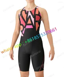 Women's Swimwear Women One Piece Knee Length Swimsuit Bodysuit Swimming Pool Sports Professional Training Comfortable 2024