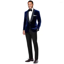 Men's Suits Suit Shawl Lapel One Button Two Pieces Set Wedding Tuxedo