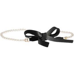 Women's Fashion Luxury Designer Brand Waist Chain Lanyards Belt Soft Sheepskin Pearl Stitching Party Dress Bady Accessories Q0625 178K