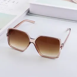 Sunglasses Oversized Women Vintage Large Square Frame Sun Glasses Female Gradient Shade Eyewear Men MIRROR Driving UV400