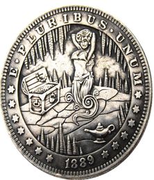 HB10 Hobo Morgan Dollar skull zombie skeleton Copy Coins Brass Craft Ornaments home decoration accessories9756529