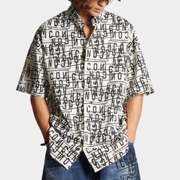 Men's T Shirts 2024 Summer New Men's Seaside Beach Shirt Casual Slim Fit Top Fashion Printed Short sleeved Shirt for Men Plus Tees Polos