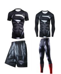 Men Sports Suits Rashguard Jiu Jitsu Jerseys Tights Pants Running T Shirt BJJ Boxing Sets Gym Training Muay Thai MMA Fightwear 2205245078