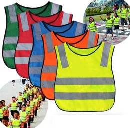 Kids Safety Clothing Student Reflective Vest Children Proof Vests High Visibility Warning Patchwork Vest Safety Construction Tools3463221